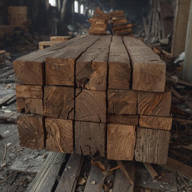 Drewno z rozbiórki - skup starego drewna